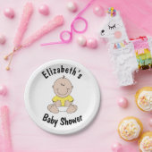 Personalisierte Babyduschpapier-Teller Pappteller (Party)