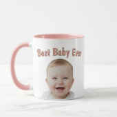 Personalisierte Babymug mit Babyfoto Tasse (Links)