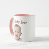 Personalisierte Babymug mit Babyfoto Tasse (Vorderseite Links)