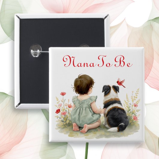 Personalisierte Babyparty | Bald Nana Button