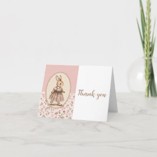 Personalisierte Babyparty-Dankeskarte, Vintage B Dankeskarte