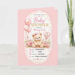 Personalisierte Babyparty-Einladung Karte