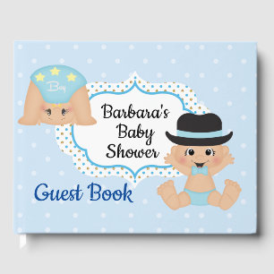 Personalisierte Babyparty für Jungen Gästebuch