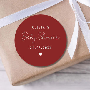 Personalisierte Babyparty-Geschenktüte Süße Tüte K Runder Aufkleber