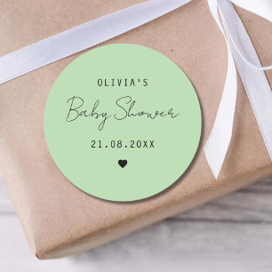 Personalisierte Babyparty-Geschenktüte Süße Tüte K Runder Aufkleber