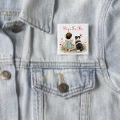 Personalisierte Babyparty | Gigi wird kommen Button (Beispiel)