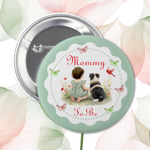 Personalisierte Babyparty Mutter To Be Button