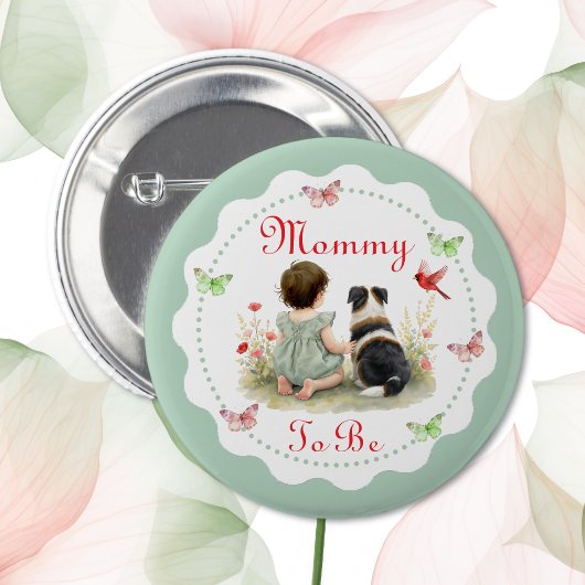 Personalisierte Babyparty | Mutter To Be Button