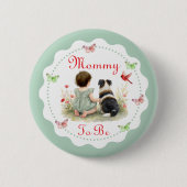 Personalisierte Babyparty | Mutter To Be Button (Vorderseite)