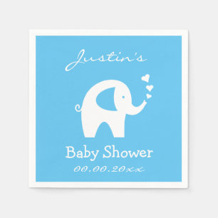 Personalisierte Babyparty-Servietten mit Elefant Serviette