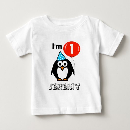 Personalisierte Babys 1. Geburtstag Party Shirt (Vorderseite)