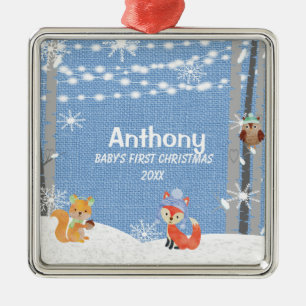 Personalisierte Babys erste Ornament Aus Metall