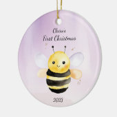 Personalisierte Baby's First Christmas Bumble Keramik Ornament (Links)