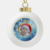 Personalisierte Baby's First Christmas Ornament (Vorderseite)