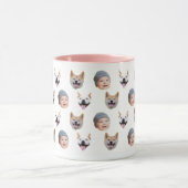Personalisierte Babys Gesicht Kaffee-Tasse, 3 Foto Tasse (Zentrum)