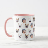 Personalisierte Babys Gesicht Kaffee-Tasse, 3 Foto Tasse (Links)