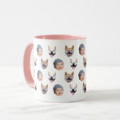 Personalisierte Babys Gesicht Kaffee-Tasse, 3 Foto Tasse (Vorderseite Links)
