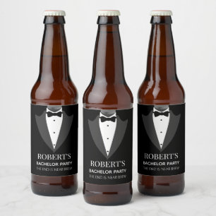 Personalisierte Bachelor-Partei Bierflaschenetikett