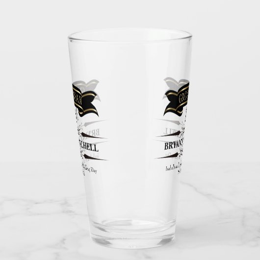 Personalisierte Bachelor-Partei Glas (Links)