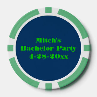 Personalisierte Bachelor-Partei Pokerchips