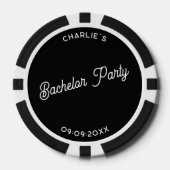 Personalisierte Bachelor-Partei Pokerchips (Vorderseite)
