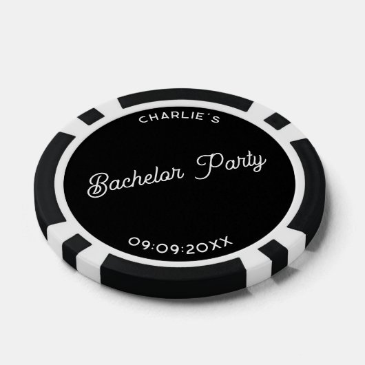 Personalisierte Bachelor-Partei Pokerchips (Einzeln)