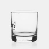 Personalisierte Bachelor-Partei Whiskyglas (Links)