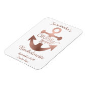 Personalisierte Bachelorette Cruise Squad Rose Gol Magnet (Linke Seite)
