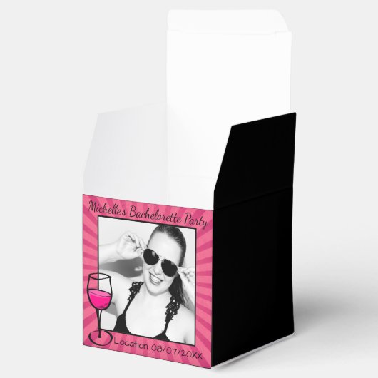 Personalisierte Bachelorette-Rahmen Geschenkschachtel (Geöffnet)