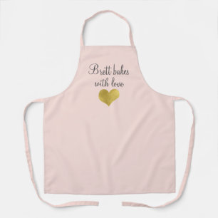 Personalisierte Backen mit Liebe Zuhause Baker's P Schürze
