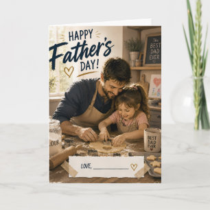 Personalisierte Backen Vatertagskarte Karte