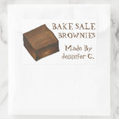Personalisierte Bäckereien, gebacken mit Aufkleber (Tasche)