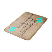 personalisierte Badematte (Schrägansicht)