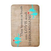 personalisierte Badematte (Vorderseite Vertikal)