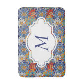 personalisierte Badematte aus leuchtendem Mandala (Vorderseite Vertikal)