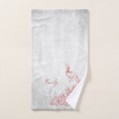 Personalisierte Badetücher aus Pink Peacock Badhandtuch Set (Handtuch)
