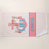 Personalisierte Badetücher - Bootfahrt-Geschenke Strandtuch (Vorderseite)