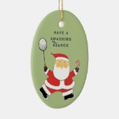 personalisierte Badminton-Kollektiv Keramik Ornament (Rechts)