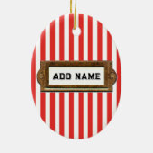 personalisierte Badminton-Kollektiv Keramik Ornament (Hinten)