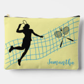 Personalisierte Badminton Lover Zubehörtasche (Vorderseite)