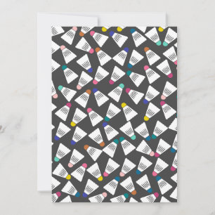 Personalisierte Badminton-Notecards Feiertagskarte