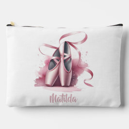 Personalisierte Ballerina Ballettschuhe Makeup Bag Zubehörtasche