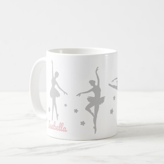Personalisierte Ballerina Dancer Tasse (Vorderseite Links)