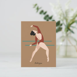 Personalisierte Ballerina-Geschenk Postkarte