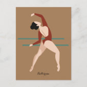 Personalisierte Ballerina-Geschenk Postkarte (Vorderseite)