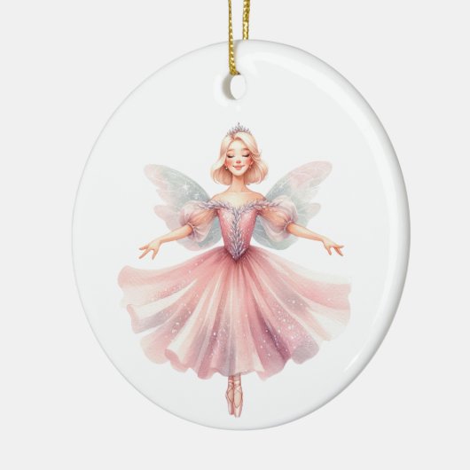 Personalisierte Ballerina Nutcracker Suite Keramik Ornament (Links)