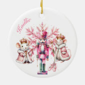 Personalisierte Ballerina Nutcracker Suite Keramik Ornament (Hinten)