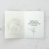 Personalisierte Ballerina Raffinierte Balletttanze Karte (Innenseite)