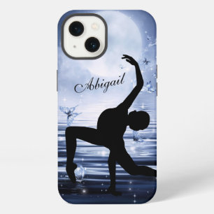 Personalisierte Ballerina Vollmond und Schmetterli iPhone 13 Hülle