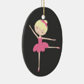 Personalisierte Ballerina-Weihnachtsverzierung Keramik Ornament (Rechts)